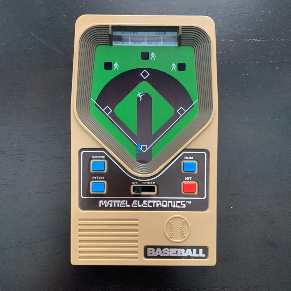 Vintage Mattel Electronics Handheld Baseball Game-1978